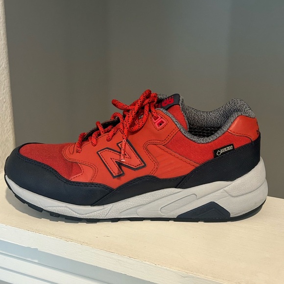 New Balance 580 Elite Edition RED/BLACK Suede Shoes Mens Sz 7D MRT580XR - Picture 4 of 10